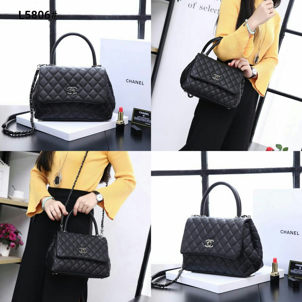 Chanel Coco Handle Bag Include Box Chanel..... Kode L5806
