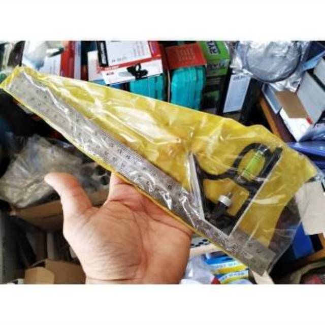 

Penggaris Siku Waterpass Super Murah/ Garis Siku L Tukang/ Combination Square Ruler With Waterpass