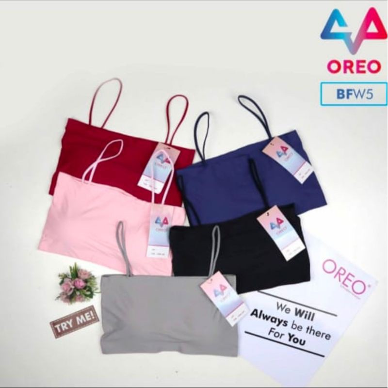 sport bra seamless ice silk bh tanpa kawat Bralette Oreo BFW5 Comfort ORI korea