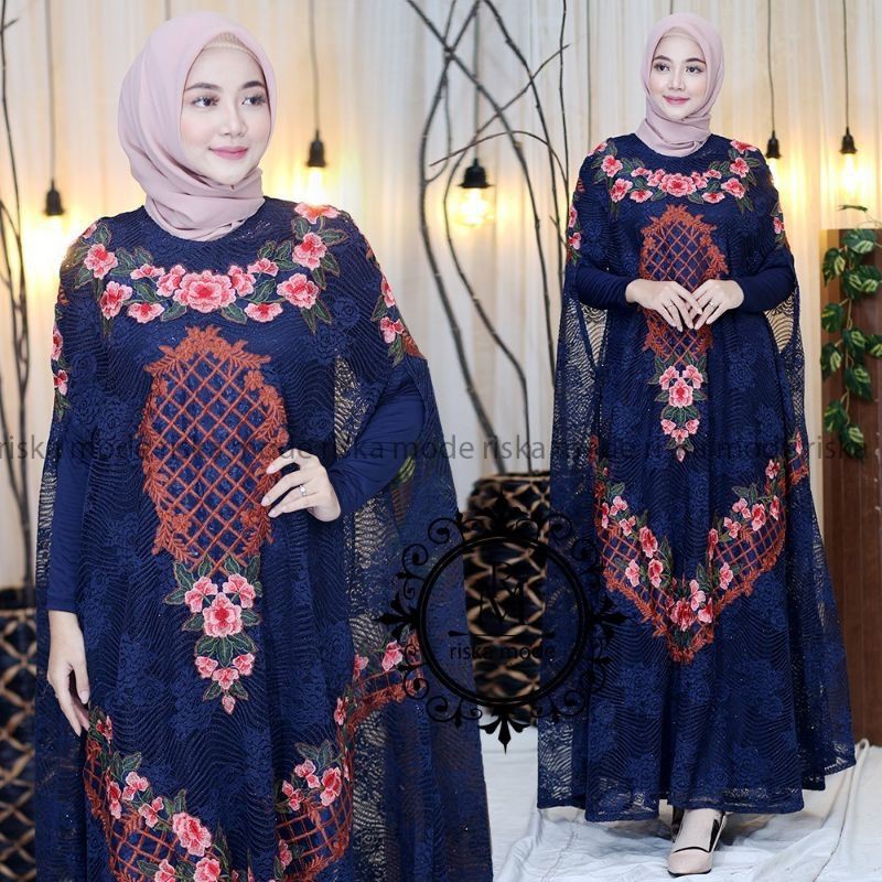 FASIHION MUSLIM/GAMIS KAFTAN SLAVINA/GAMIS LEBARAN MEWAH/BY RK