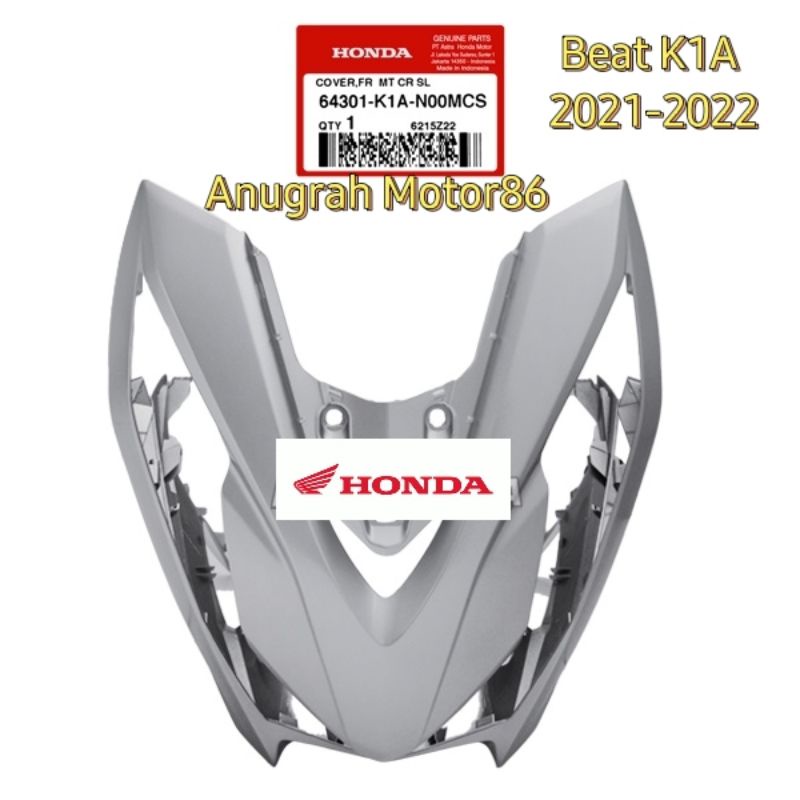 64301-K1A-N00MCS Tameng Lampu Depan Panel Lampu Depan Beat K1A Silver Dop Asli Honda