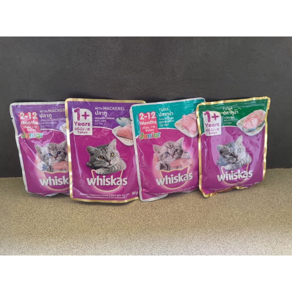 Whiskas Pouch Wet Cat Food 80gr