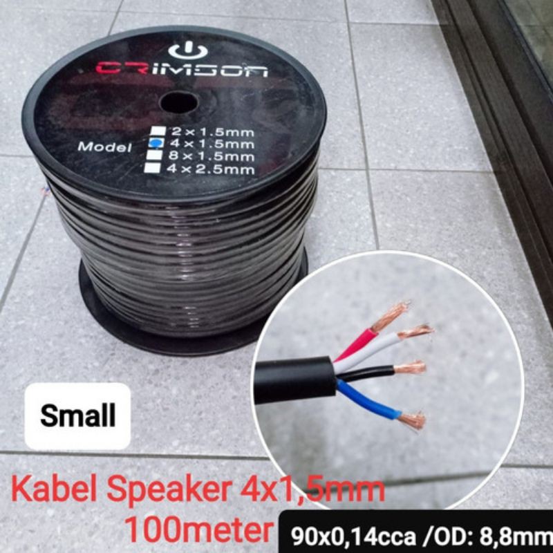 KABEL SPIKER CRIMSON 4x1.5 5 METER Speaker Cable