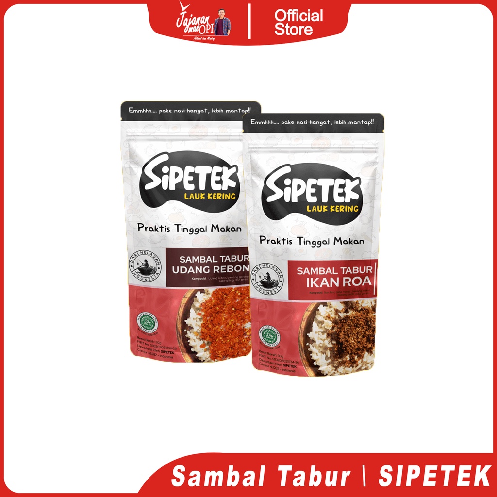 Sambal Tabur Sipetek Ikan Roa dan Udang Rebon | Lauk Makan Instan Sehat