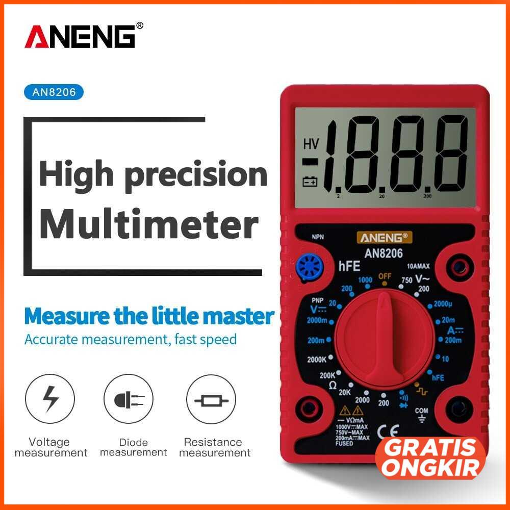 Multimeter Digital Voltage Tester Large Screen Display - AN8206