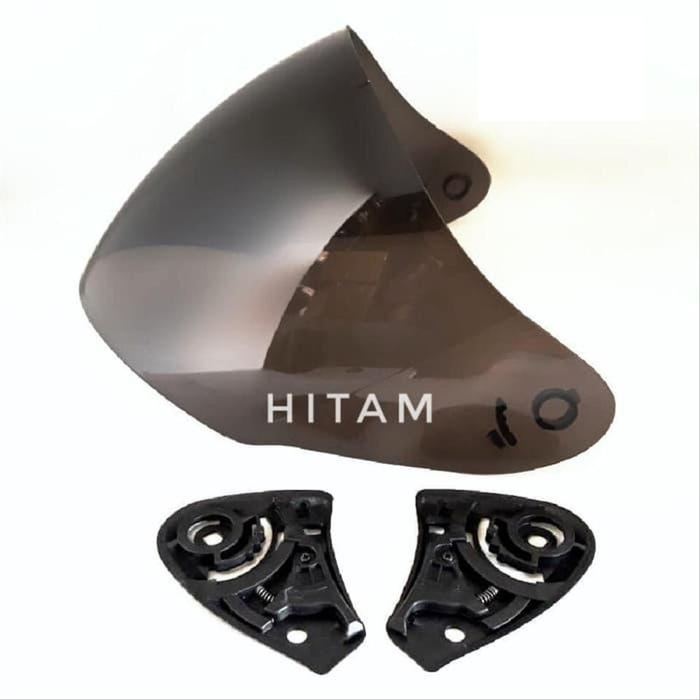 KACA VISOR HELM KYT DJMARU DJ MARU GALAXY INK CENTRO HITAM SMOKE