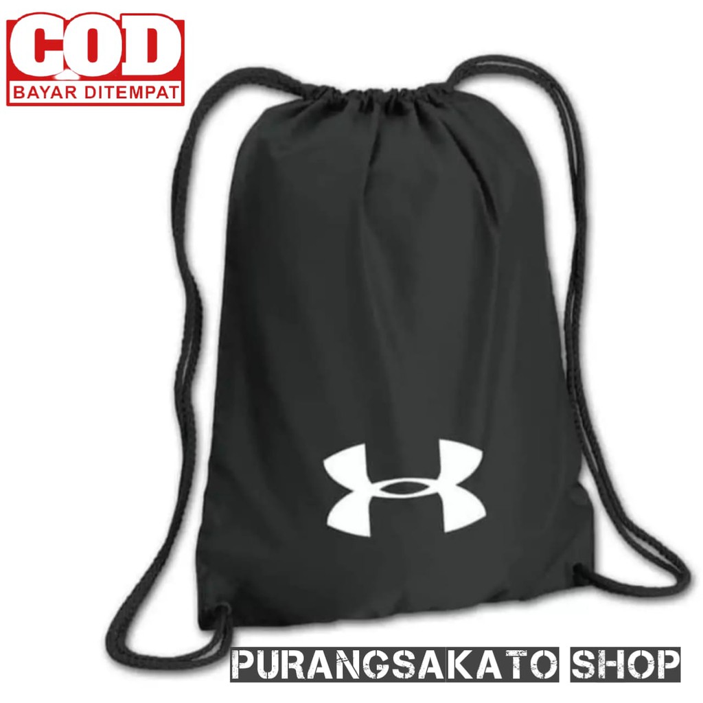 Tas Serut UA  Gymsack String Bag Tas Futsal Sepak Bola UA_PURANGSAKATO SHOP