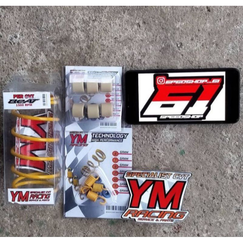 paket kirian ym racing beat fi/scopy fi/spacy fi percvt+perganda+roller 10g 8g 7g