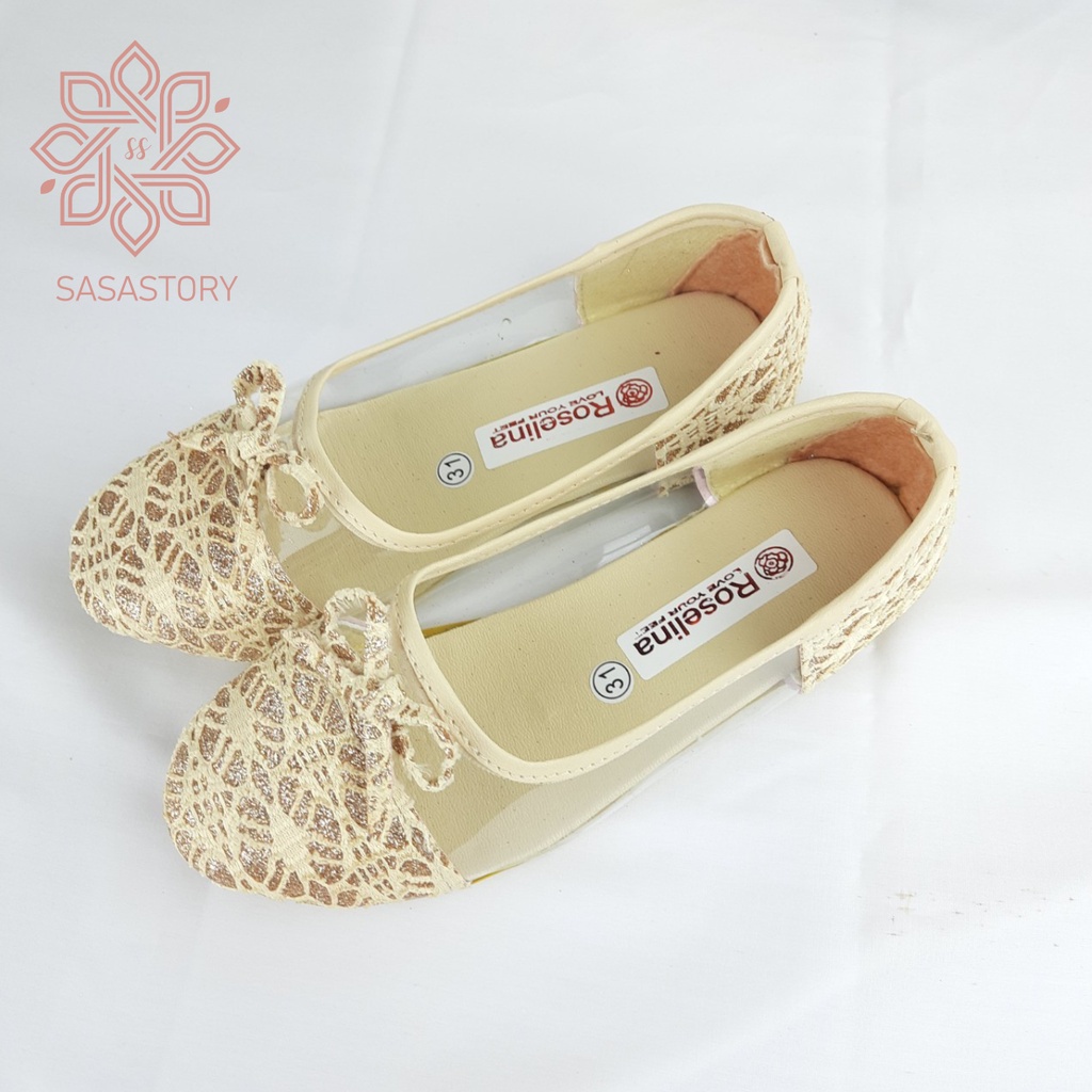 mandirishoesstore-SEPATU FLATSHOES PESTA BROKAT ANAK USIA 6 7 8 TAHUN HAY16