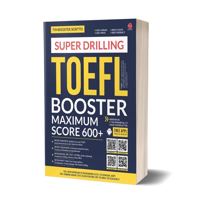 Scritto Books Super Drilling TOEFL Booster Maximum Score 600 Super Drilling Best Update-1