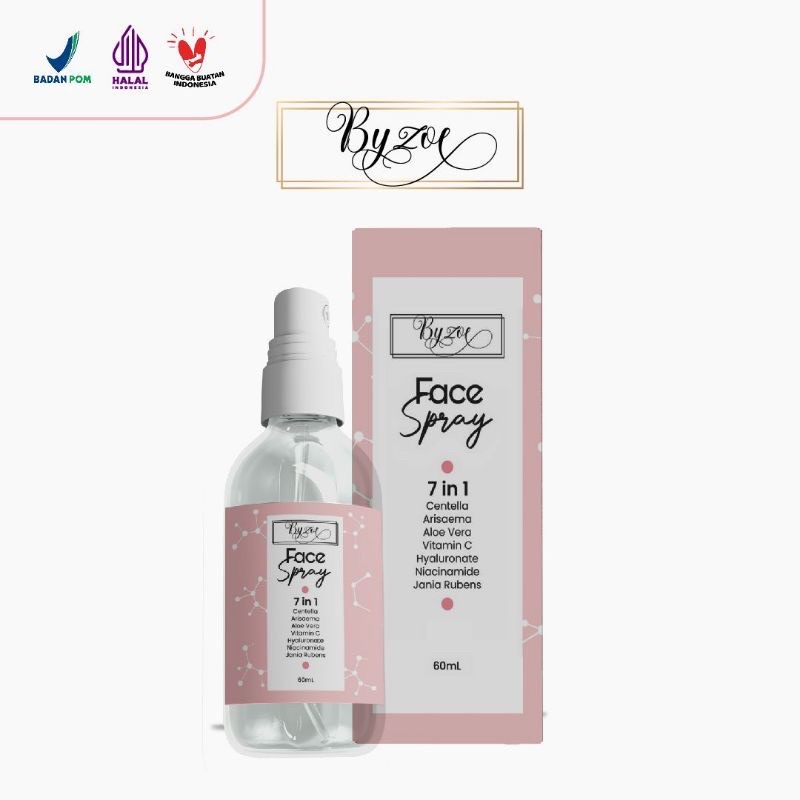 READY FACE SPRAY BYZOE 7IN1 / PEEALING MASK BPOM