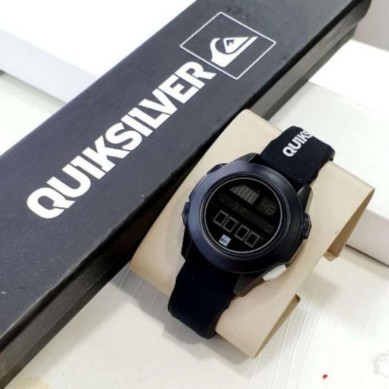 Jam Tangan Quicksilver Digital Wanita Free Box Panjang Jam Tangan Super Waterproof