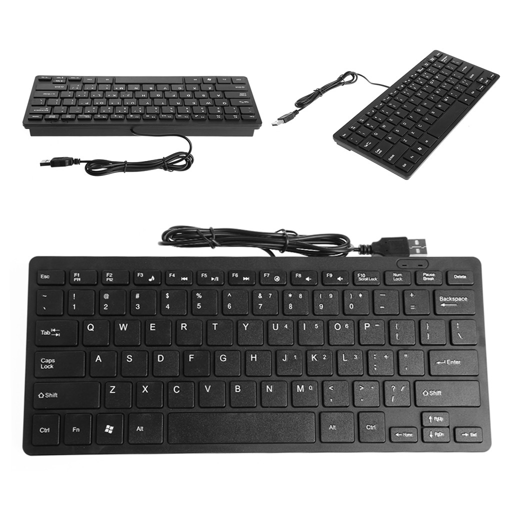 Mini Slim Multimedia Usb Wired External Keyboard For Notebook