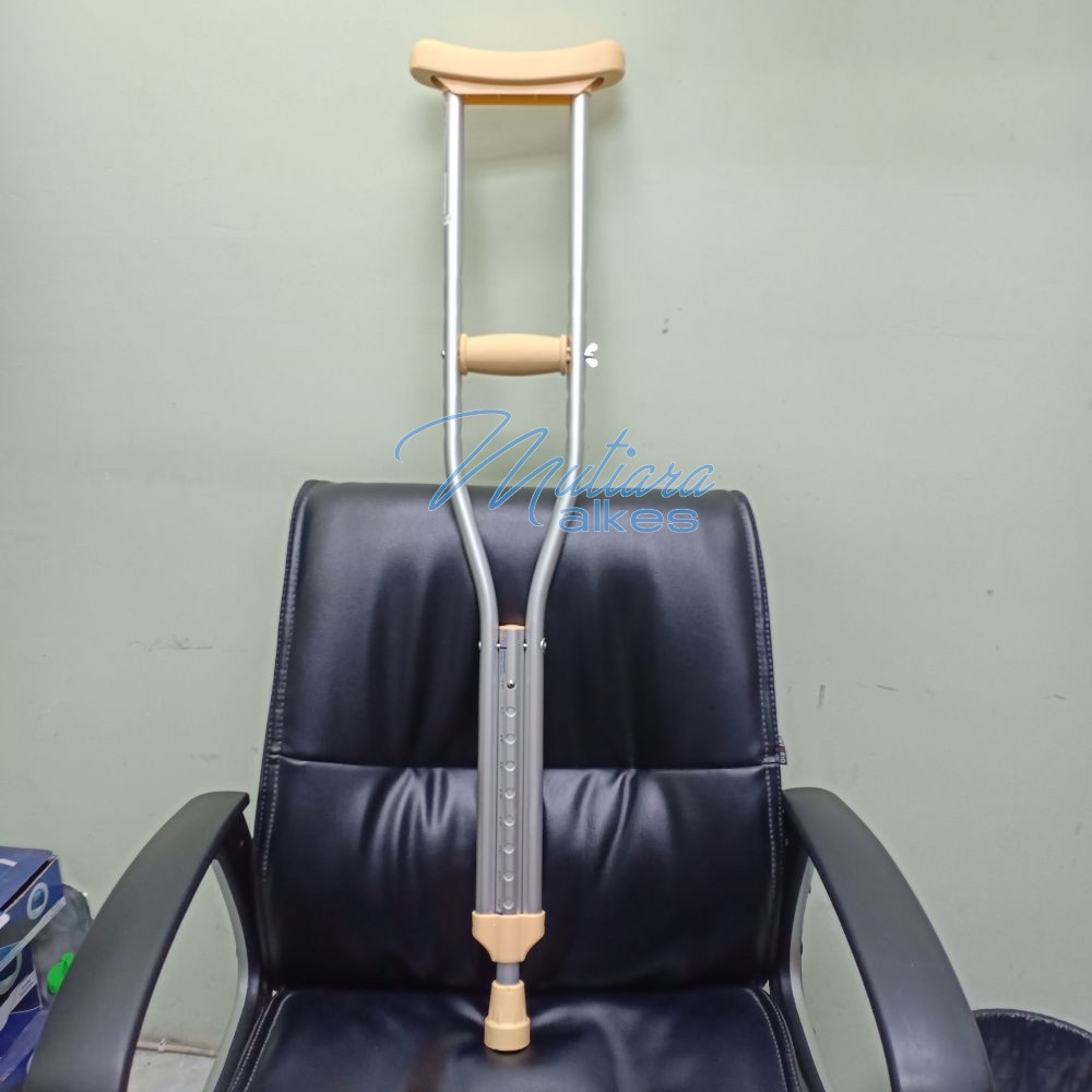 (MUTIARA ALKES) Tongkat Ketiak per 1pcs - Kruk - Tongkat bantu jalan GEA ONEHEALTH GENERAL CARE