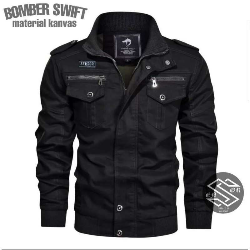 Bomber Pria Distro Jaket Bomber Pria Distro Bandug Jaket Motor Basebal bahan Canvas Tebal Distro Ban