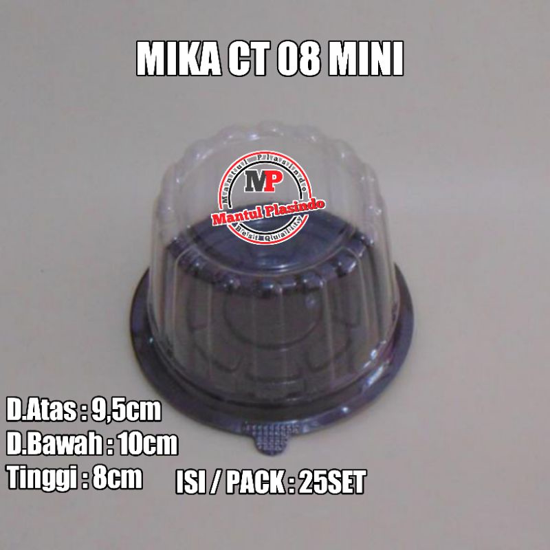 isi 25 Mika Ct 8 Mini / Tray Cake Tart Kue Bolu Terkecill