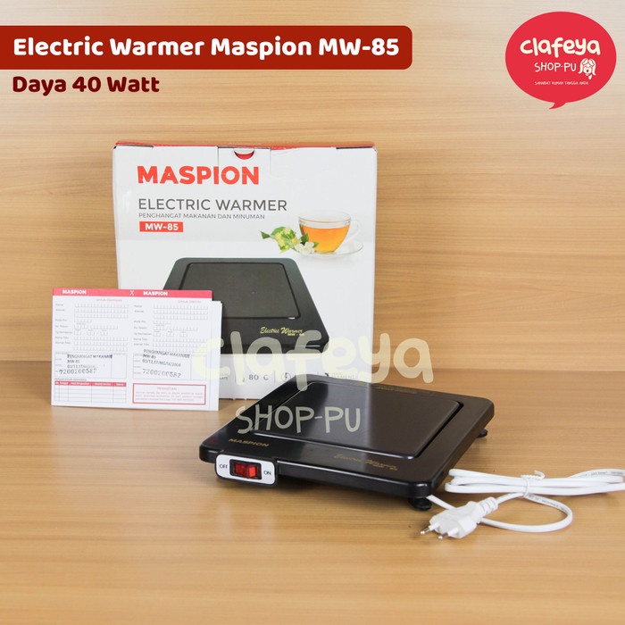 warmer-food- electric warmer maspion mw 85 - alat pemanas makanan maspion -food-warmer.