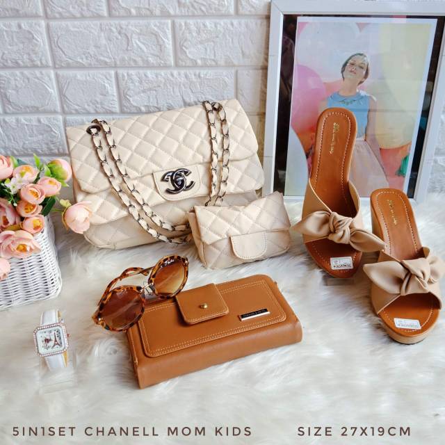 CHANEL MOM KID SET 5 IN 1