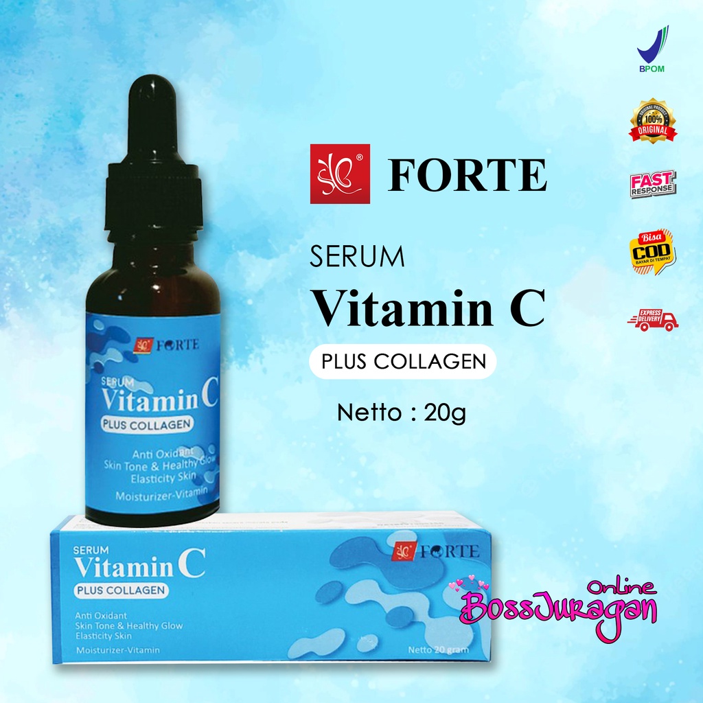 (BOSS) ( BIRU ) SYB FORTE SERUM VIT C PLUS COLLAGEN