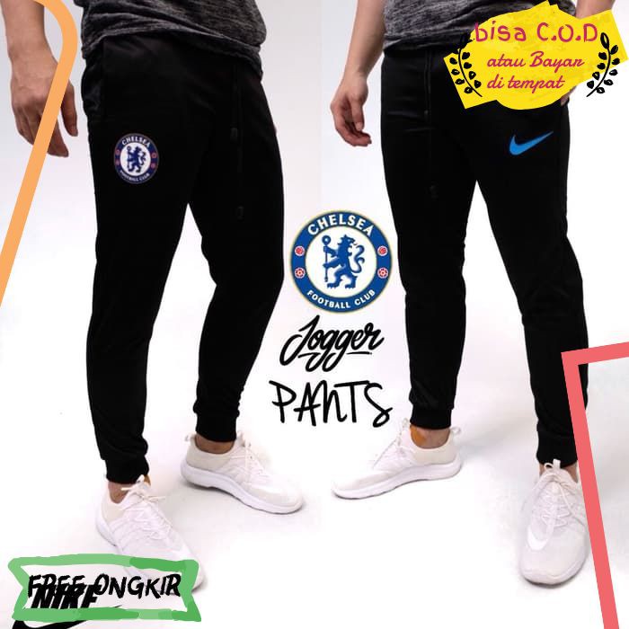 [COD]765 CELANA KAOS OLAHRAGA CHELSEA TRAINING JOGGER PANTS CHELSEA GRADE ORI MURAH PANJANG