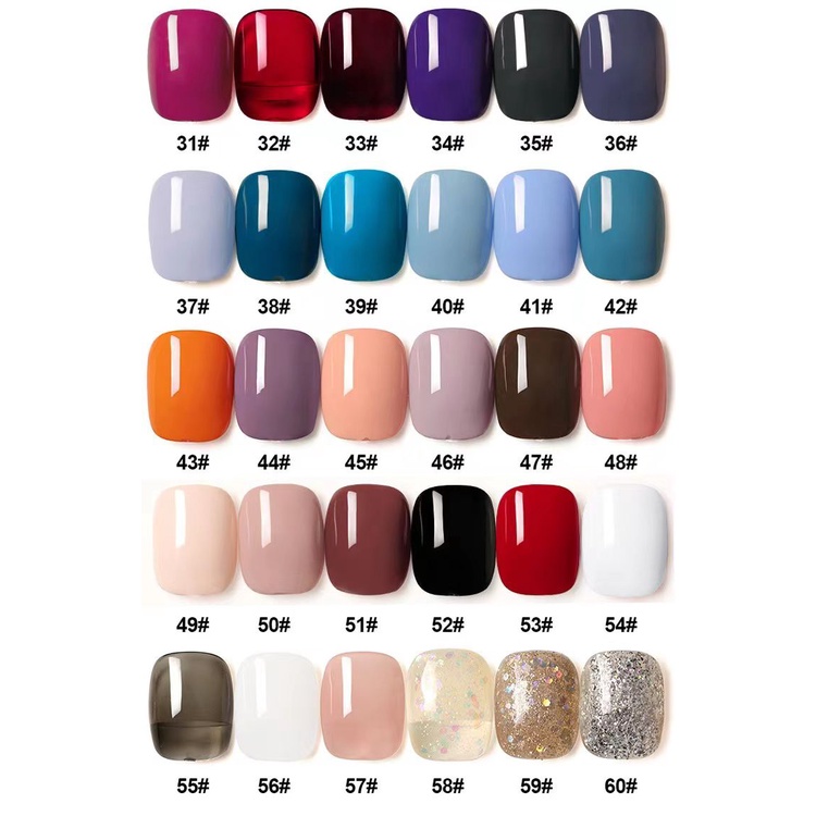 AS 1Set  Nail Gel Polish 15ml 60 Warna / AS Nail Gel Polish 1 Set /  Kutek UV Gel Set AS / Kutek Gel AS 60 Warna