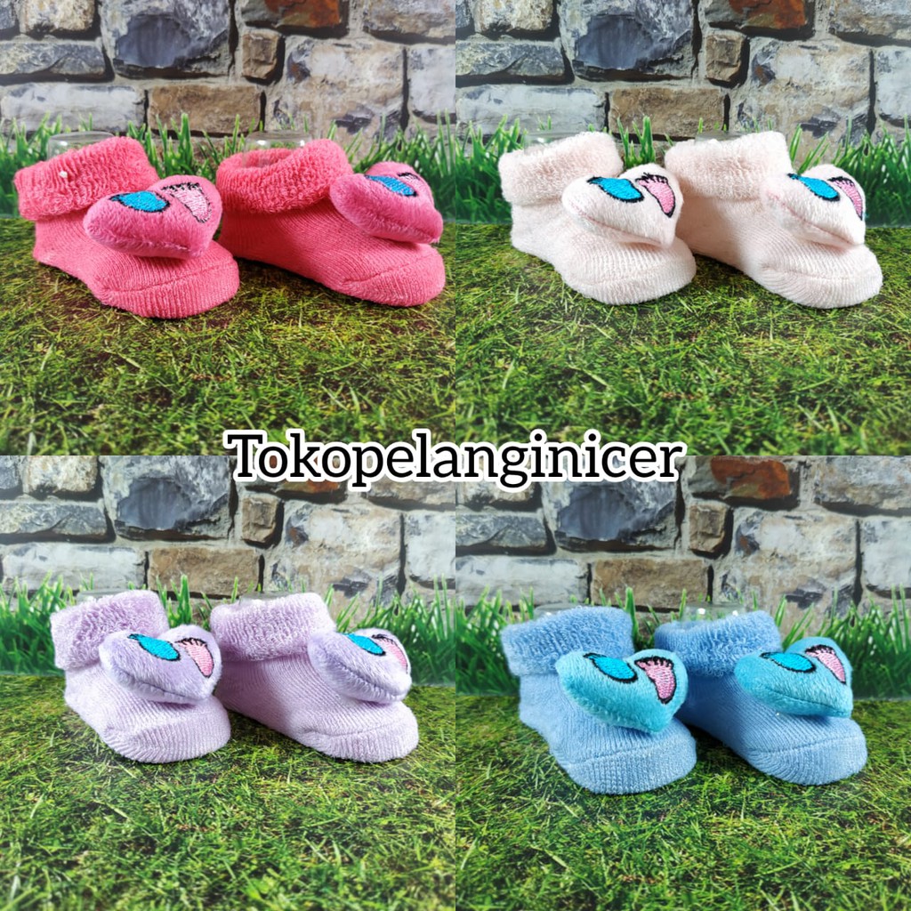 Kaos Kaki Bayi Lucu Model Boneka LOVE Karakter Tokopelanginicer