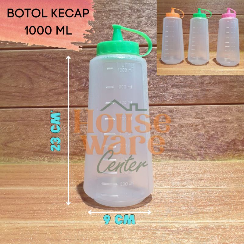 [ TAKUMA ] Botol Kecap 1000ml / Botol Kecap 1 Liter / Botol Plastik / Botol Saos Murah