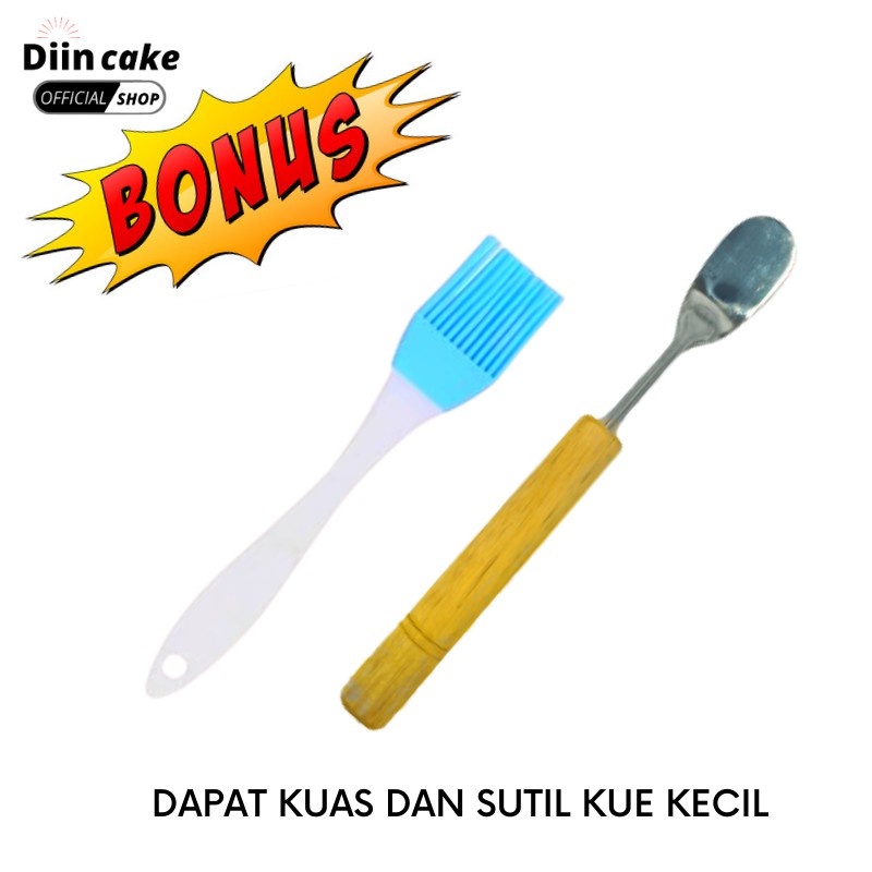 Cetakan Kue Martabak Mini Lumpur Serba Guna Diameter 8,2 cm + Tutup Bonus Sutil Dan Kuas Silikon