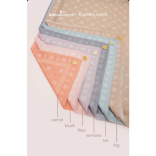 Xanadu Monogram Buttonscarves X Ria Miranda