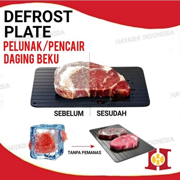 Defrost Plate Tray Pencair Pelunak Cepat Makanan Daging Ayam Freezer