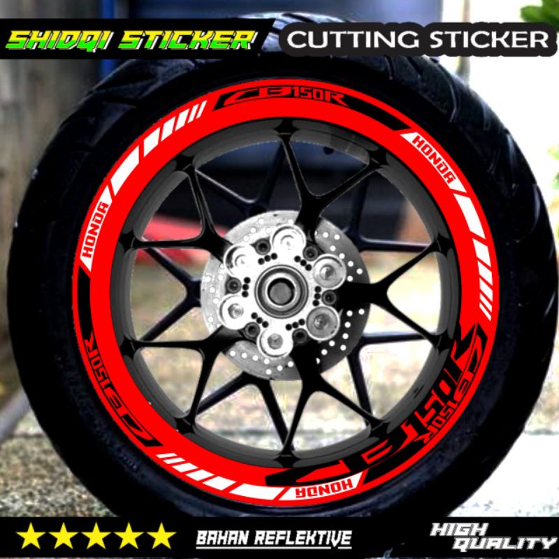 stiker motor cb150r stiker Velg merah cb150r