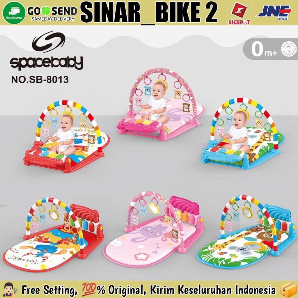 Baby Gym Musik Set SPACEBABY SB-8013 Piano PLYGYM Matras Mainan Piano