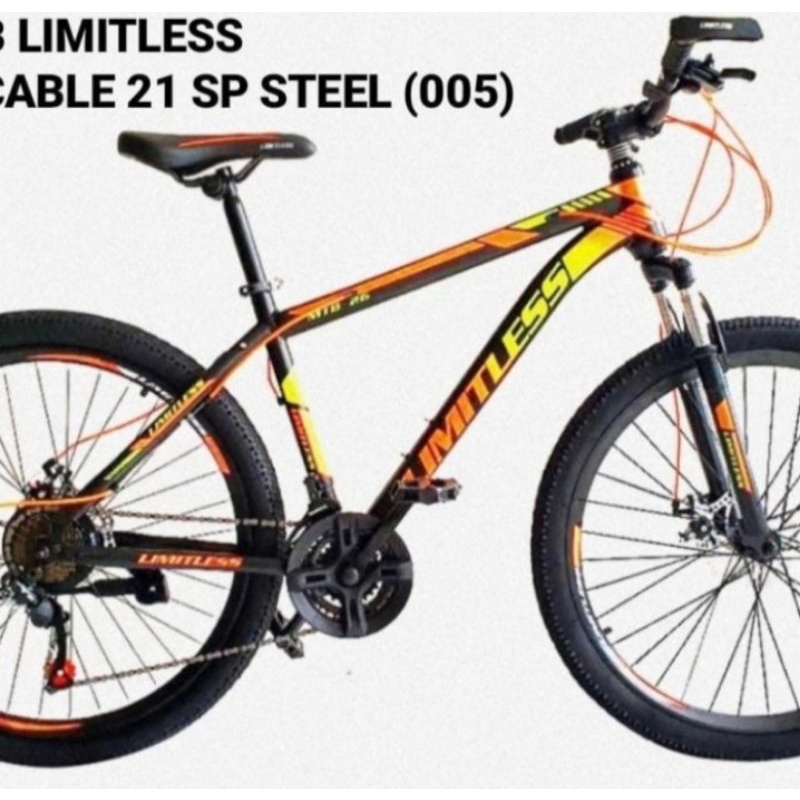 MTB Sepeda Gunung 26 inch Limitless 21 Sp  Steel