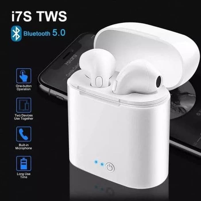 Earphone Bluetooth i7s TWS Handsfree Wireless HBQ I7 Hedset Hetset Blutut