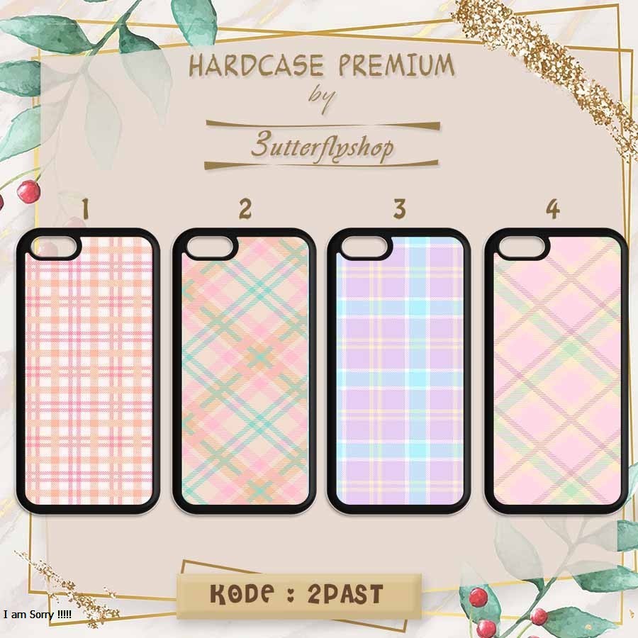 [HARDCASE] Tile diagonal pastel casing  case Oppo Vivo Realme Redmi Xiaomi Samsung Iphone