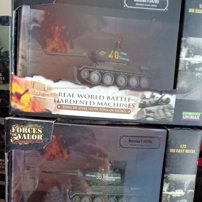mobil tentara diecast Russian T34-85