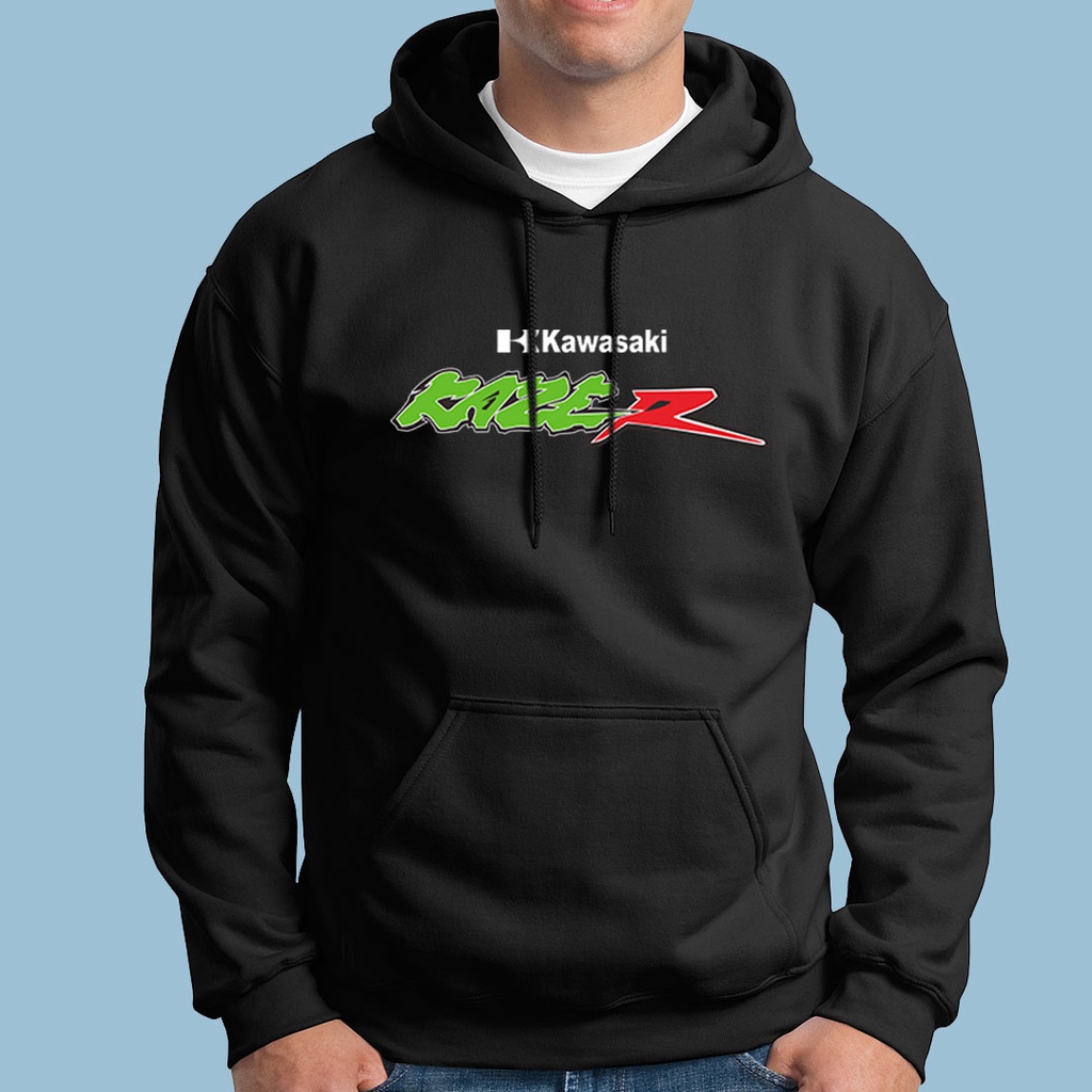 Jaket Sweater Kawasaki KAZE R Hoodie Bahan Tebal M L XL XXL Jumbo