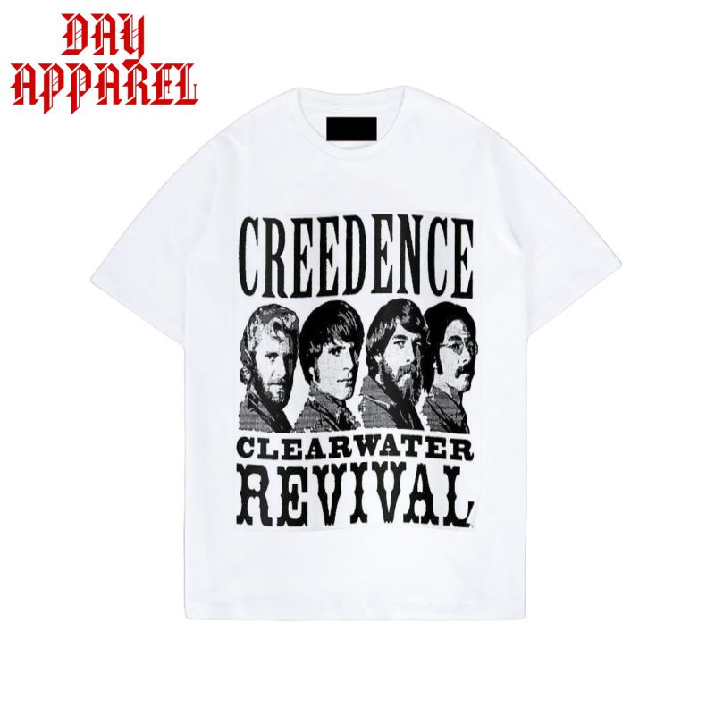 KAOS BAJU Creedence Clearwater Revival VINTAGE / T-SHIRT BAND MUSIK ROCK / KAOS PRIA WANITA PUTIH