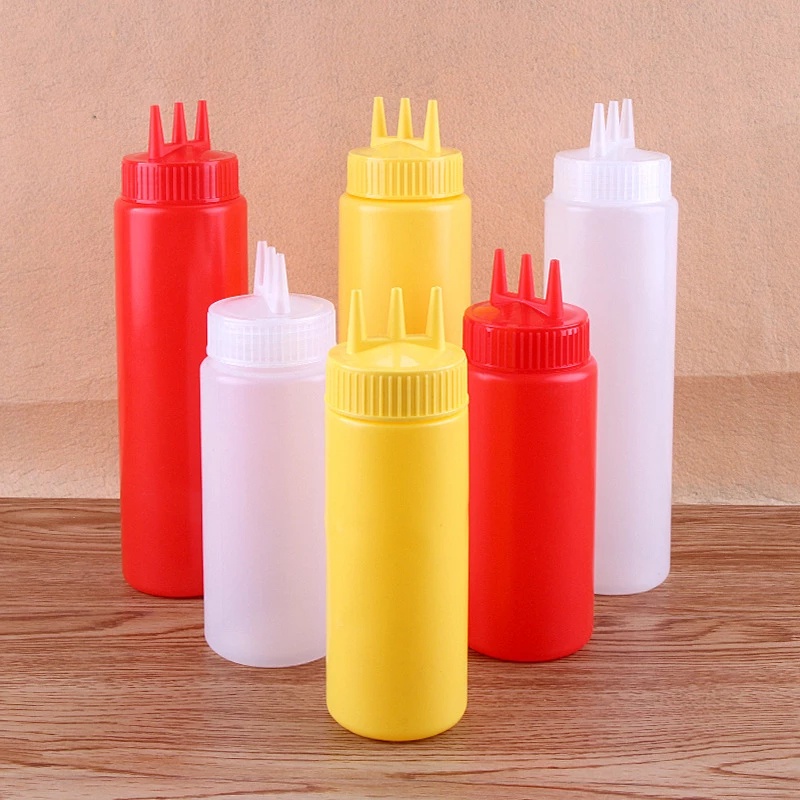 Botol Saus Mustard / Mustard / Kecap Bahan Plastik PE Food Grade Ukuran 450ml / 650ml