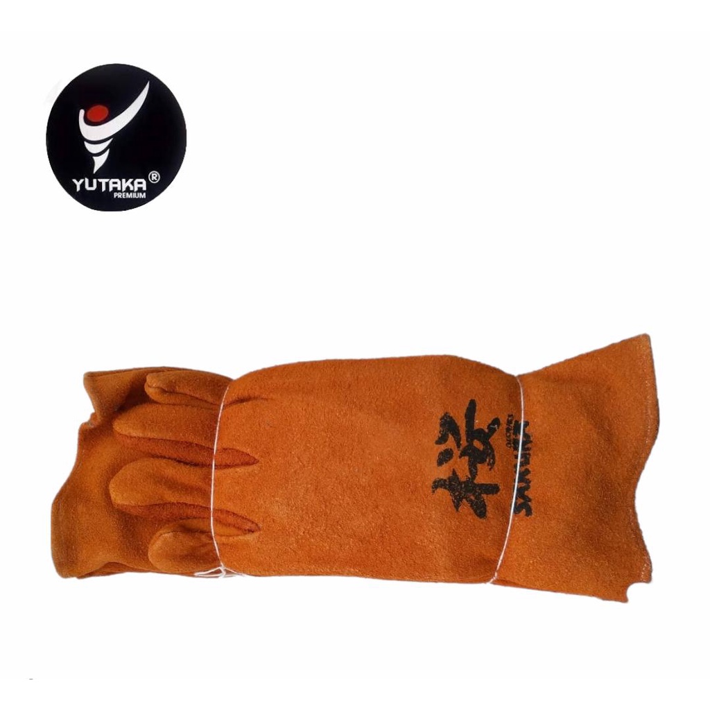 SARUNG TANGAN LAS SAKURA 13 INCH orange isi 1 lusin/sarung tangan las kulit sakura 13inch orange/sarung tangan las kulit terlaris