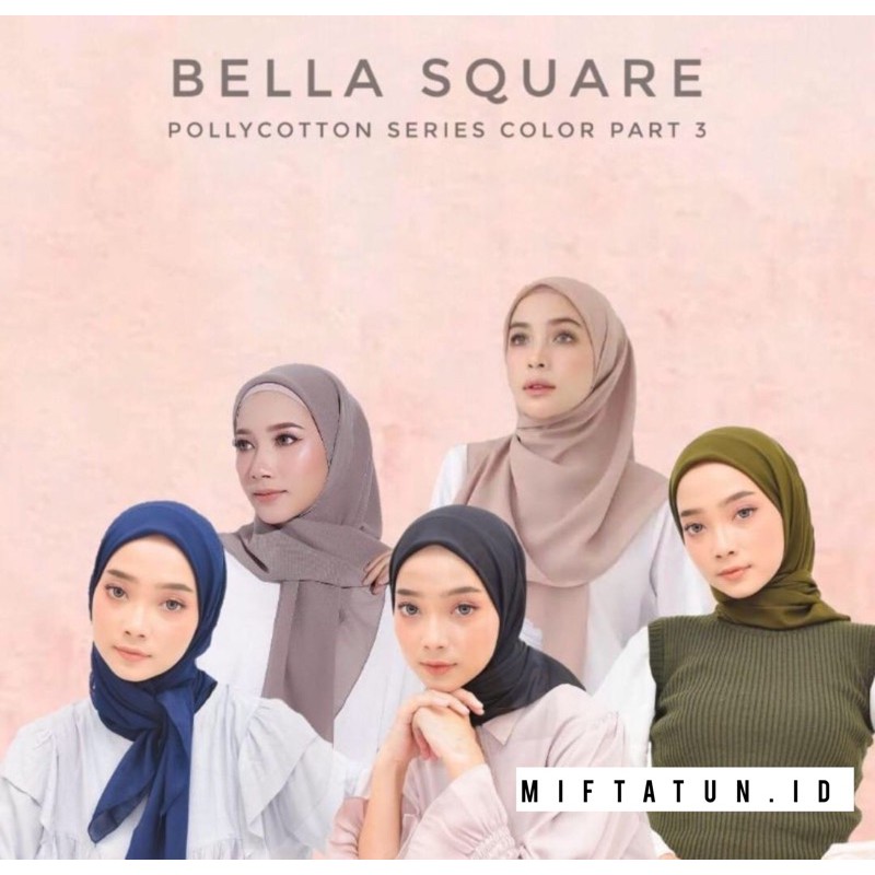Bella square / jilbab segi empat bella square polycotton Pekanbaru COD