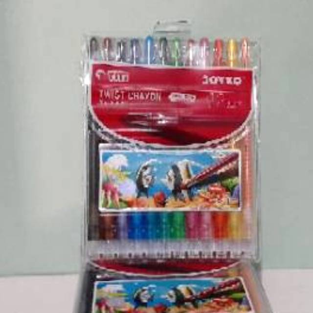 Twist Crayon / Krayon Putar Titi TI-CP-12T / 12 Warna / Colors