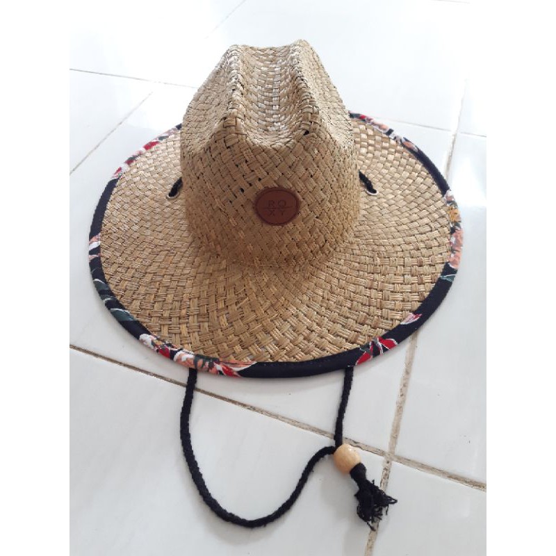 Roxy Hat Cap Topi Pantai Wanita Caping Instagrammable