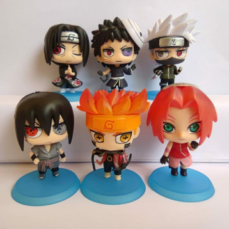 action figure naruto chibi Kakashi obito Itachi sakura Sasuke