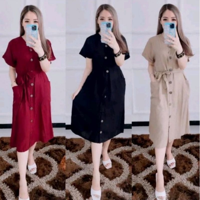 DRESS ANDIN JUMBO // DRESS KANCING // DRESS VIRAL // DRESS AMANDA