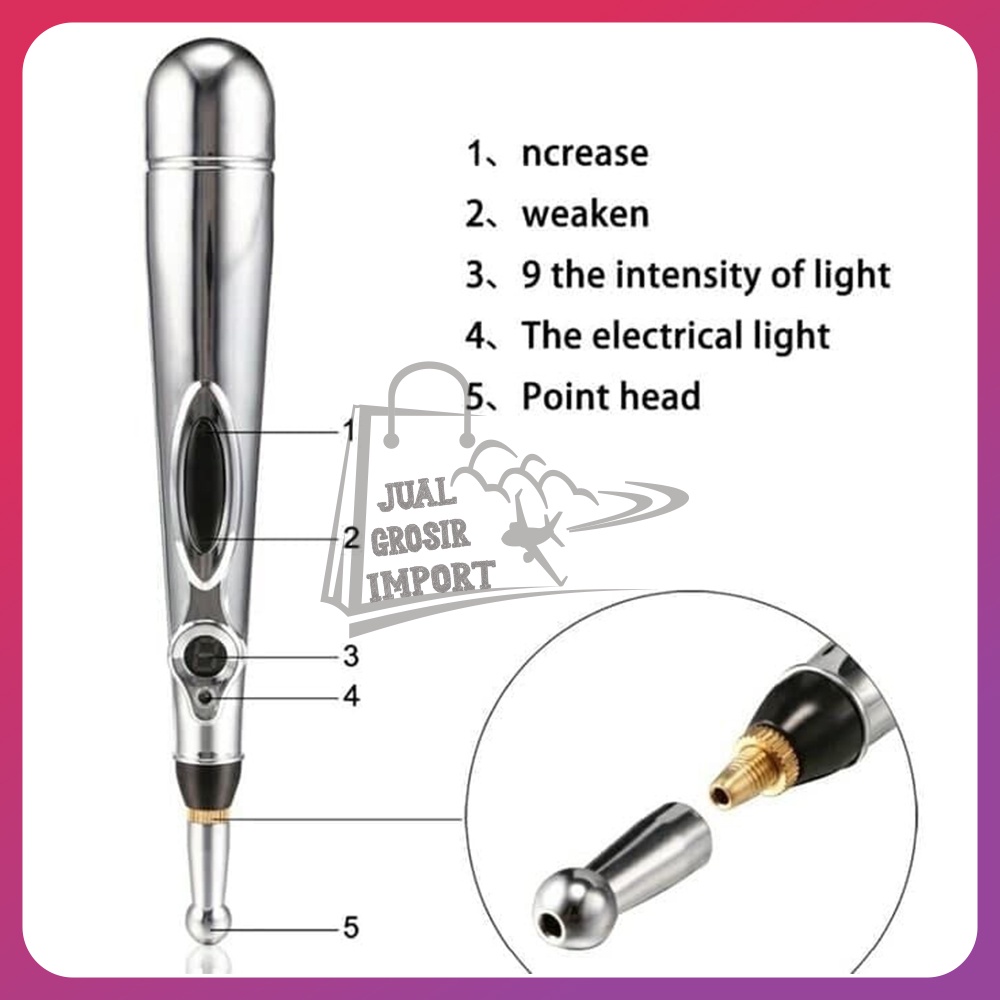 Akupuntur Meridian Energy Elektrik Pen Pena Pijat Terapi Refleksi