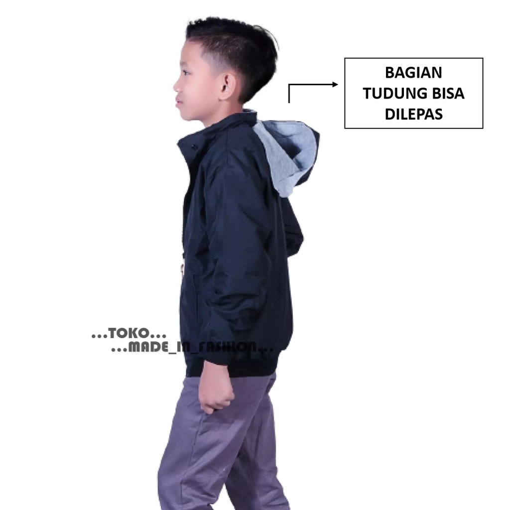 Jaket Anak bisa Bolak-Balik / Jaket Hoodie Bolak-Balik anak terseda ukuran anak usia 4-13 tahun