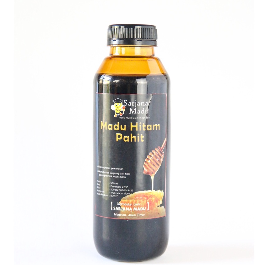

Madu Hitam Pahit Herbal 500 Ml Sarjana Madu - Madu Herbal Alami