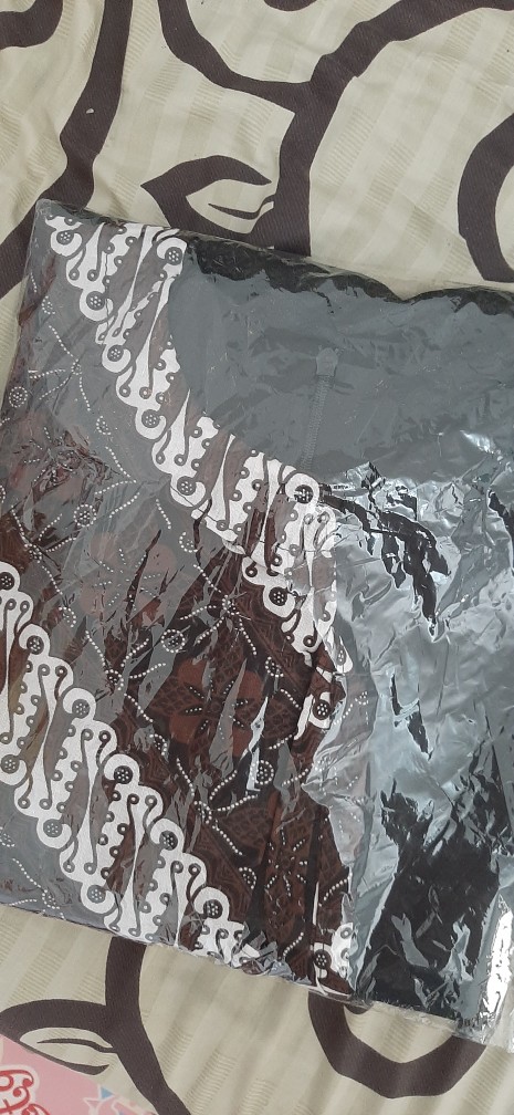 Tey-17 Batik Wanita Asj Sa Hrb026 Kenongo Kemeja Tosca Pendek