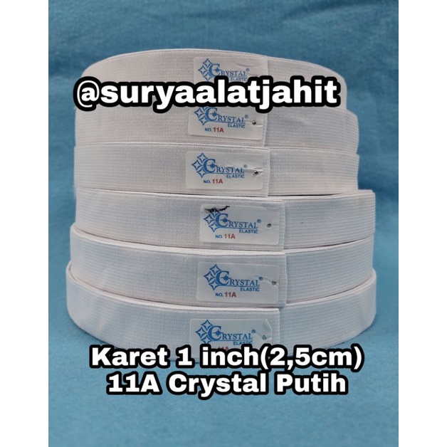 Karet Crystal 1in (2.5cm) CR 11A putih =rp.20.850/1pcs